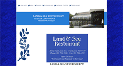 Desktop Screenshot of landandsearestaurantnj.com