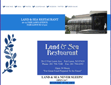 Tablet Screenshot of landandsearestaurantnj.com